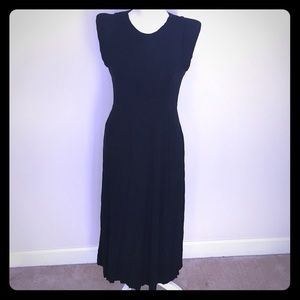 Black Jersey Midi Dress